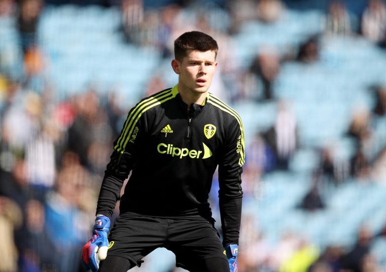 Leeds goalkeeper Illan Meslier