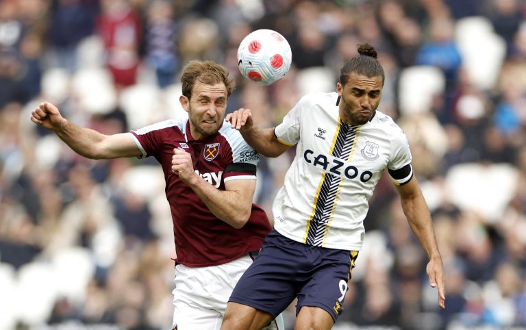 West Ham United: Antonio, Soucek and Dawson struggle against Everton