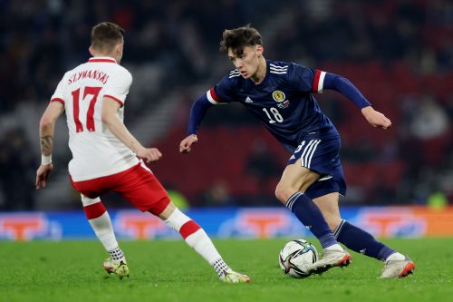 Scotland defender Aaron Hickey