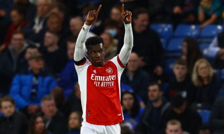 Arsenal striker Eddie Nketiah