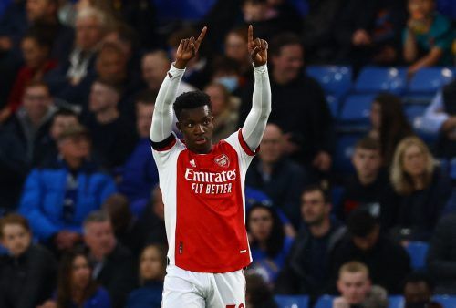 Arsenal striker Eddie Nketiah