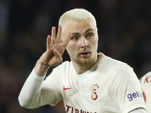 Galatasaray defender Victor Nelsson
