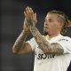 Leeds midfielder Kalvin Phillips applauds the fans