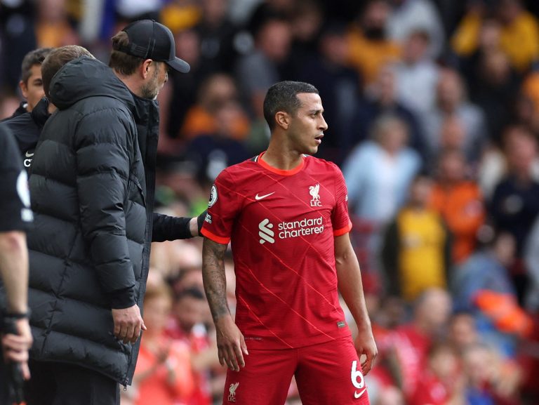 Liverpool: Tony Cascarino claims Thiago should be axed