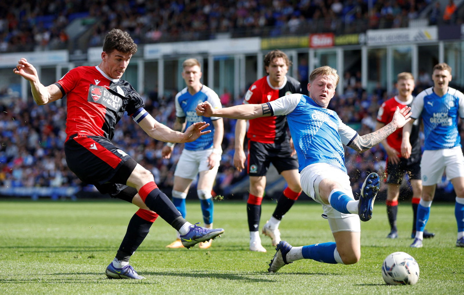 West Brom target Darragh Lenihan in action for Blackburn