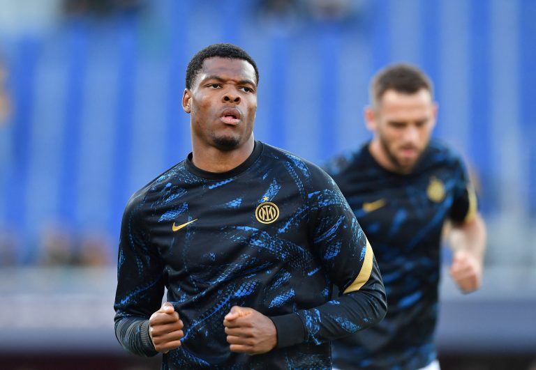 Inter Milan defender Denzel Dumfries