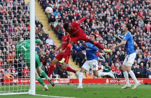 Liverpool's Divock Origi scores against Everton