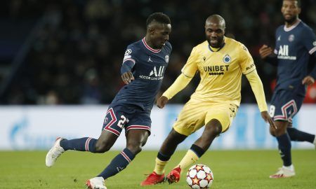 PSG midfielder Idrissa Gueye in action