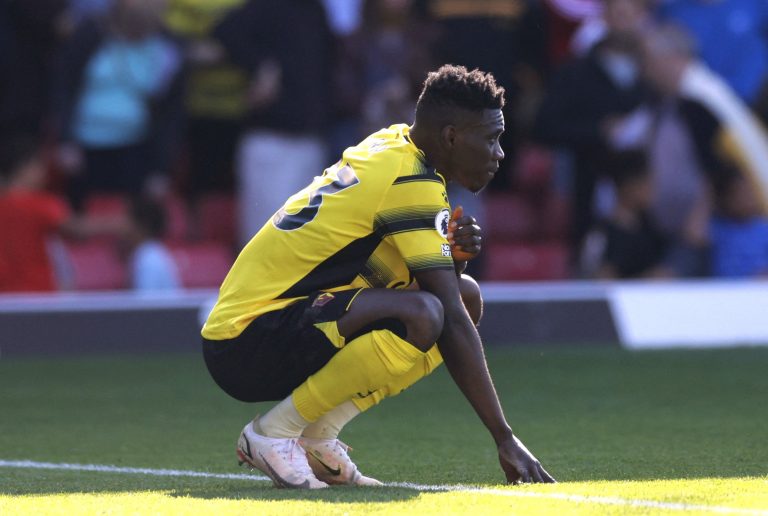 Ismaila Sarr of Watford looks on