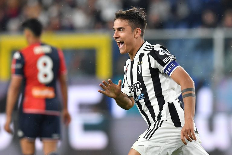 Juventus forward Paulo Dybala celebrates