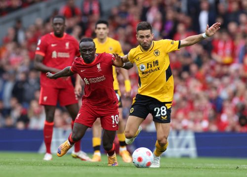 Liverpool's Sadio Mane in Premier League action