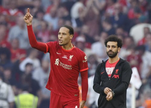 Liverpool's Virgil van Dijk and Mo Salah