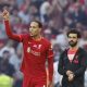 Liverpool's Virgil van Dijk and Mo Salah