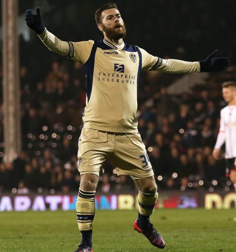 Mirco Antenucci celebrates scoring for Leeds United vs Fulham