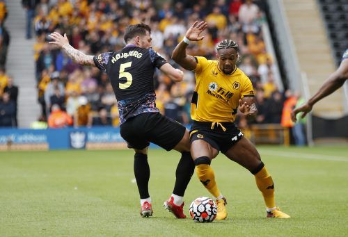 Spurs target Adama Traore in action for Wolves