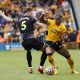 Spurs target Adama Traore in action for Wolves
