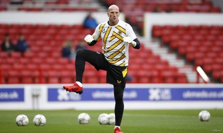 John Ruddy warming up for Wolves