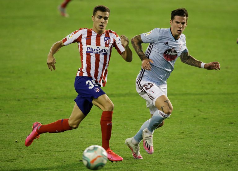 Manu Sanchez in action for Atletico Madrid