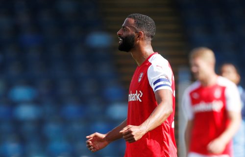Michael-Ihiekwe-celebrating-for-Rotherham