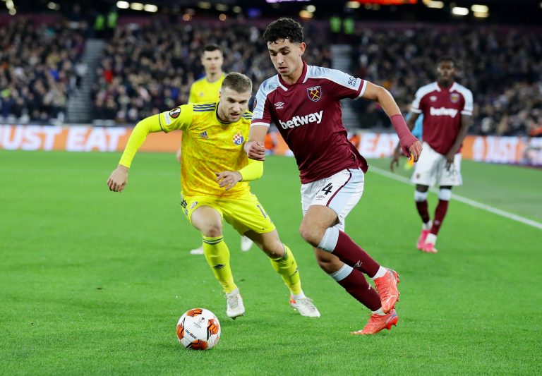 West Ham forward Sonny Perkins