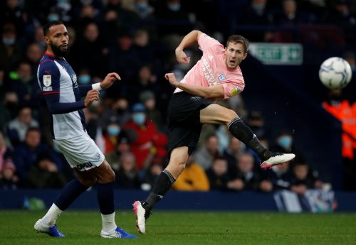 Sheffield Wednesday target Will Vaulks gets a shot away for Cardiff