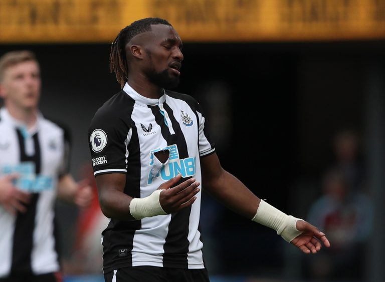 Allan Saint-Maximin in action for Newcastle