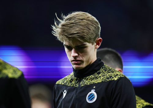 Charles De Ketelaere during a warm-up for Club Brugge