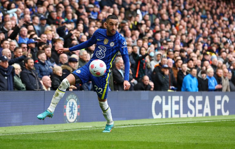 Chelsea's Hakim Ziyech in action