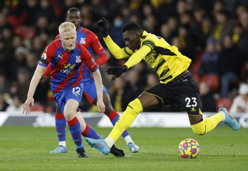 West Ham transfer target Ismaila Sarr against Crystal Palace