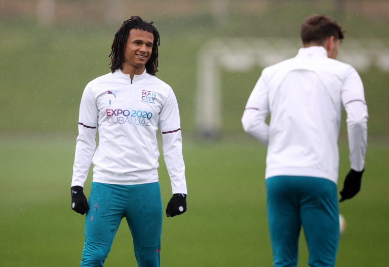 Nathan-Ake-during-training-with-Manchester-City