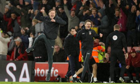 Ralph-Hasenhuttl-celebrates-for-Southampton