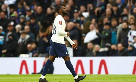 Tanguy Ndombele being substituted for Tottenham