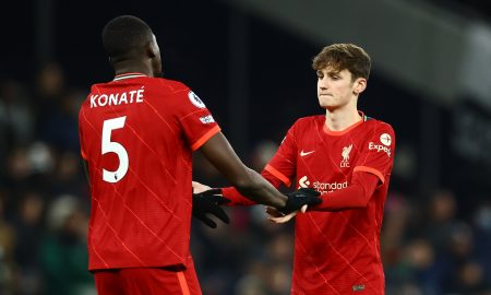 Liverpool pair Ibrahima Konate and Tyler Morton