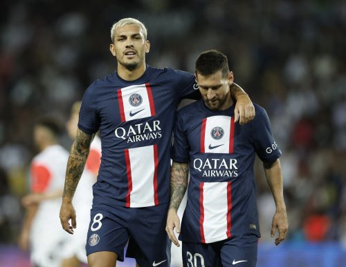 PSG midfielder Leandro Paredes