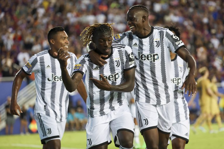 Juventus striker Moise Kean