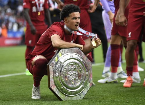 Liverpool midfielder Curtis Jones