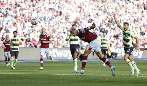 Gianluca Scamacca on West Ham debut against Man City