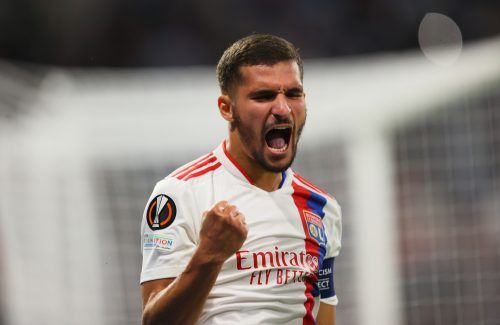 Houssem-Aouar-celebrates-scoring-for-Lyon
