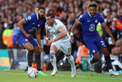 Leeds United's Jack Harrison in action