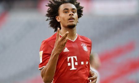 Joshua-Zirkzee-celebrates-scoring-for-Bayern-Munich