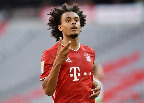 Joshua-Zirkzee-celebrates-scoring-for-Bayern-Munich