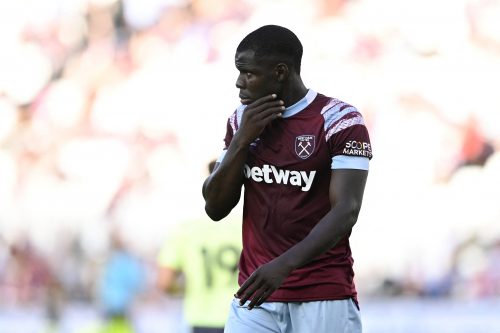 West Ham's Kurt Zouma looks disappointed