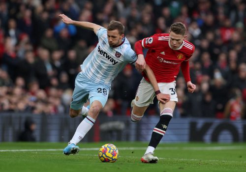 Man Utd's Scott McTominay in action against West Ham
