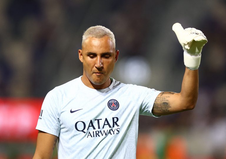 Forest target Keylor Navas in action