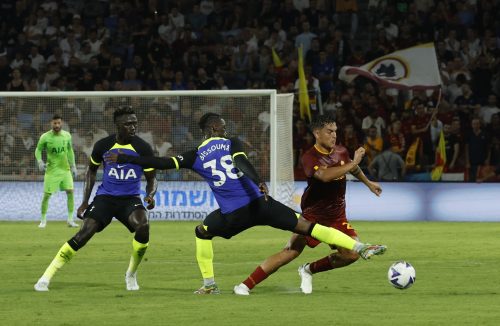Tottenham star Yves Bissouma in action against Roma