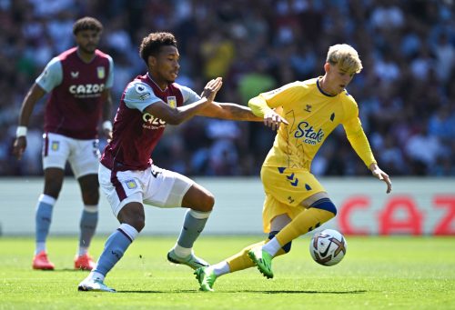 Aston Villa midfielder Boubacar Kamara