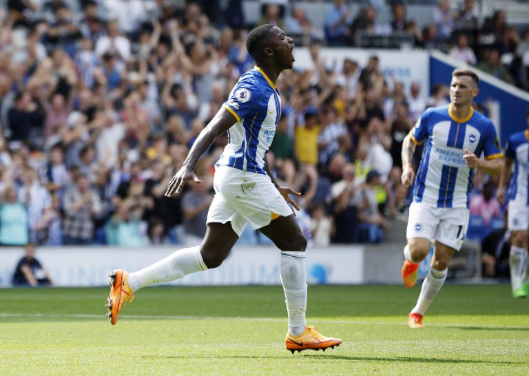 Moises-Caicedo-celebrates-scoring-for-Brighton