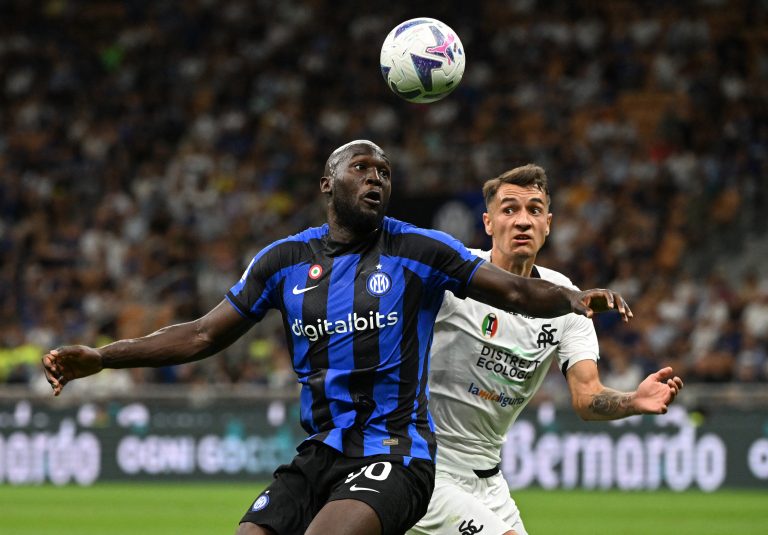 Romelu Lukaku in action for Inter Milan