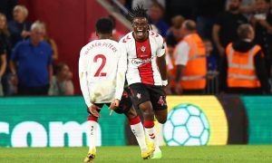 Romeo-Lavia-celebrates-scoring-for-Southampton
