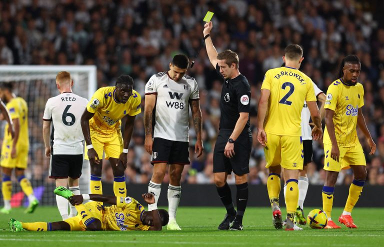Everton: VAR claim Aleksandar Mitrovic challenge ‘lacked intensity’